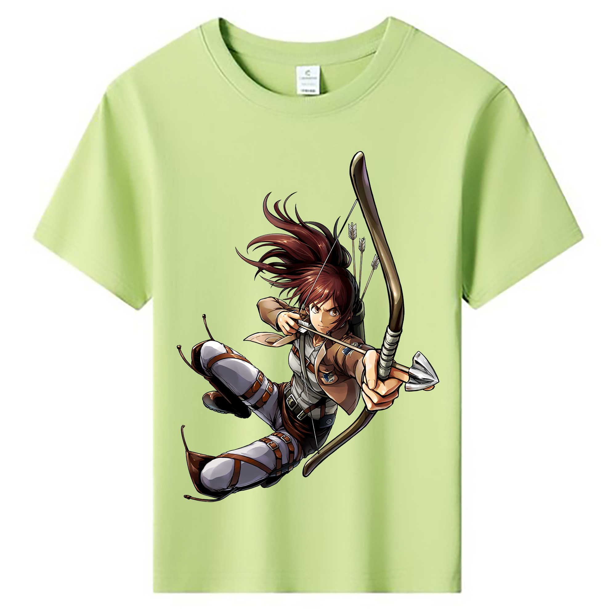 （画像用） 進撃の巨人 サシャ·ブラウス Attack on Titan Sasha Blaus 綿100％キッズTシャツ（フロントプリント）